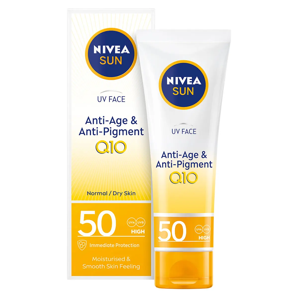 Nivea Sun UV Face Anti-Age & Anti-Pigment Sun Cream SPF50 50ml Discounts and Cashback