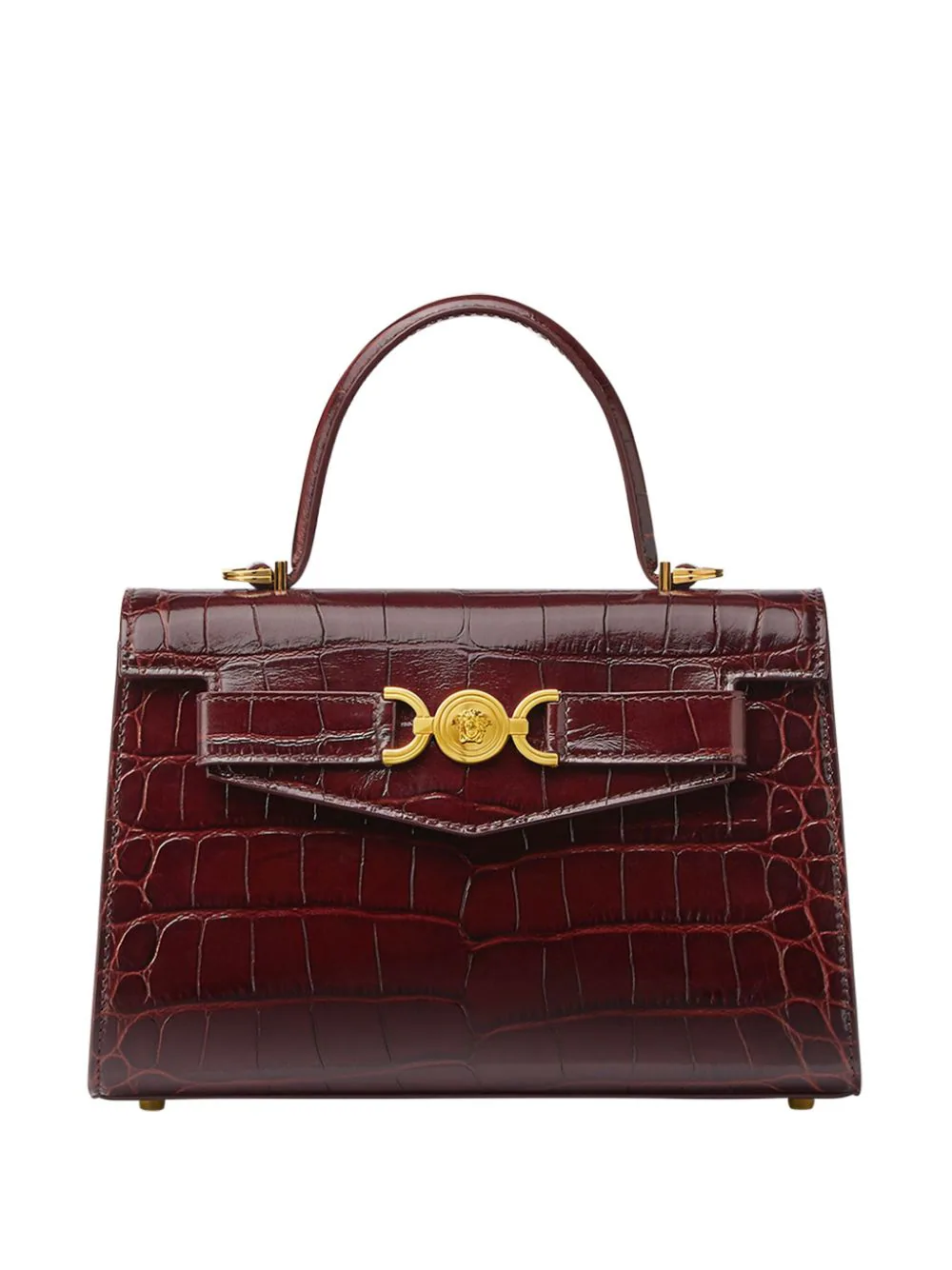 Versace crocodile-embossed leather tote bag Discounts and Cashback