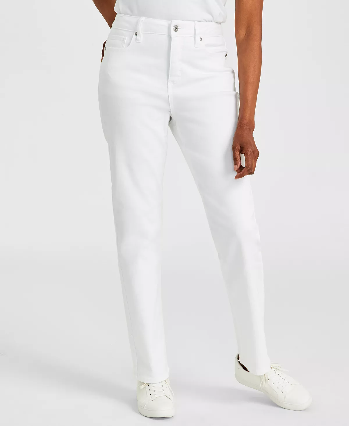 Women's High Rise Straight-Leg Jeans, Regular, Short and Long Lengths, Created for Macy's Discounts and Cashback