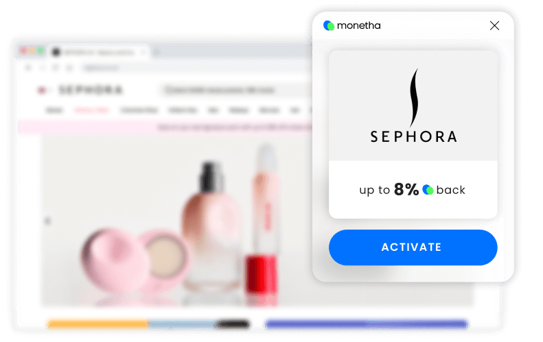 cashback notifications - Monetha